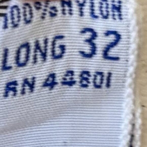 Vintage| 1970s Wilmot Full-Length Ivory Nylon Slip Negligee w/Side Slit Sz XS 32 - Picture 5 of 7